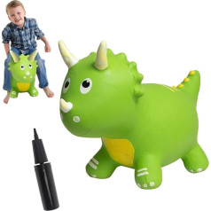 Zhongdawei Hupper, Dinosaur Hopper Horse Hopper Inflatable Animal Rideon Toy with Pump Gifts for Children Boys Girls Hopper Soft Riding Toy for Toddlers