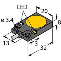 Turck Induktivitātes sensors NAMUR BI5-Q08-Y1X