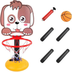 Fencelly Kids Basketball Hoop Height Adjustable 0.5m-1.2m Mini Basketball Goal Toy with Ball and Pump for Boys Girls Toddlers Ages 3+