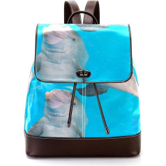 Asmeniniai mokykliniai krepšiai knygų krepšiai paaugliams delfinas žiema ir viltis, įvairiaspalviai