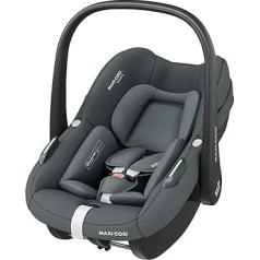 Maxi-Cosi Pebble S, Babyschale, i-size Kindersitz für Neugeborene, 0–15 Monate, 0–13 kg, 40–83 cm, Click & Go-Installation, G-CELL Seitenaufprallschutz, Tonal Graphite