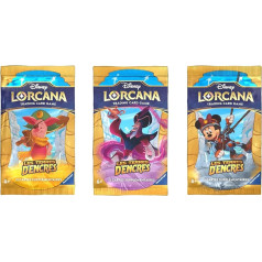 Ravensburger Disney Lorcana TCG Les Terres d'Encre Res tirdzniecības kāršu spēle 24 papildpaketes no 8 gadiem