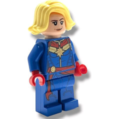 LEGO Super Heroes Captain Marvel minifigūriņa ar dzelteniem matiem, 76152 (iesaiņota maisiņā)