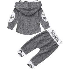 GUSUTZX Set Boys Dinosaurier Outfits- für Mädchen Baby Töpfe für Kinder + Hosen Pulli Druck für Jungen Baby Jungen Outfit Kurzarm Oberteil Babykleidung