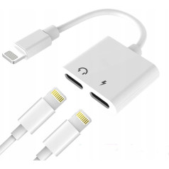 Wooco J-008 Dual Audio & Charge Adapter 2x Lightning