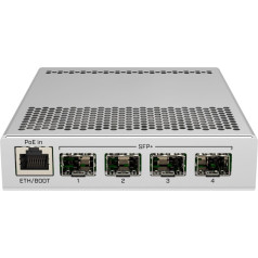 | komutators | crs305-1g-4s+in | interneta pārvaldība | galddatori | 1 gbps pieslēgvietu skaits (rj-45) 1 | sfp+ pieslēgvietu skaits 4