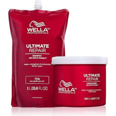 Wella Professionals Ultimate Repair - Atjaunojoša matu kopšanas līdzeklis ar AHA un Omega 9 - atjaunojoša matu kopšana bojātiem matiem - nesatur dzīvnieku izcelsmes sastāvdaļas