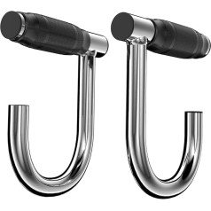 ACBEE Upgraded Pull Up Aid, Resistance Bands, Unique Steel Stretch Exercise Band Attachment Handles with Rubber for Pull-Up Bars, Workouts at Home Gym