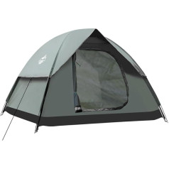 Camping Tent, Family Tent for S (2-3) / L (3-4) People, Dome Tents, Sun Protection, Backpacking, Throwing Tents, Quick Set-up for Camping