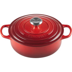 Le Creuset Gourmet 21179240602430 čuguna kastrolis 24 cm ķiršu sarkans