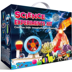 UNGLINGA 260+ Experimente Wissenschaft Kits für Kinder, Vulkan, Chemiebaukasten, STEM Aktivitäten Spielzeug Geschenke für Jungen Mädchen