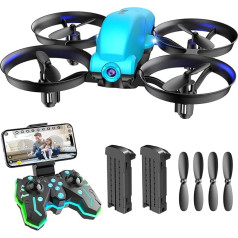 SIMREX X700 dronas su 720 HD kamera, WiFi FPV tiesioginio vaizdo įrašas, 6 ašių RC kvadrokopteris, režimas be galvos, optinis srauto padėties nustatymas, vieno mygtuko paleidimo / nusileidimo programėlės valdymas su 360° apsisukimu pradedantiesie