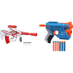 Nerf Fortnite B-AR motorizētais šautriņu šāvēja blāzma, 10 šautriņu klipu magazīns, 10 šautriņas un Elite 2.0 Voltu SD-1 blāzma - 6 Nerf šautriņas, mērķa gaismas staru kūlis, 2 šautriņu glabāšanas ierīces, 2 taktiskās sliedes ligzd