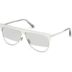 Saulesbrilles Tom Ford FT 0707 18C White Gold Plated/Clear W. Fla, White Gold Plated/Transparent W. White Gold Plated/Clear W. White Gold-Plated Fla, White Gold Plated/Clear W. White Gold Plated Fla, White Gold Plated/Clear W. White Gold Plated Fla