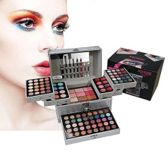 118 Colours Makeup Set, Cosmetics Make-Up Cassette, Cosmetic Eyeshadow Palette, with Concealer, Face Powder, Blush, Lipstick, Eyebrow Powder and Eyeliner