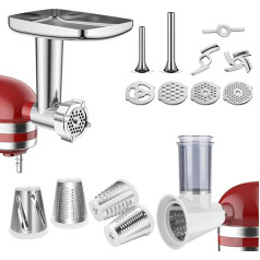 Fleischwolf & Gemüseschneider zubehör für Kitchenaid, inklusive Fleischwolf und Gemüseschneider für Kitchenaid, kitchenaid zubehör set von KassunKoch