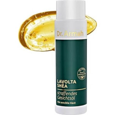 LAVOLTA Shea Face Oil 100 ml - augu izcelsmes eļļa, kas sastāv no šī sviesta, mandeļu eļļas, vīnogu kauliņu eļļas, argana eļļas, jojobas eļļas un E vitamīna - dabīga ādas kopšana, bez piedevām - vegāns