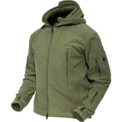 MAGCOMSEN Vīriešu taktiskā jaka Fleece Militārā Hoodie Vēja necaurlaidīga pārejas jaka Zip Medības Silta ziemas āra jaka