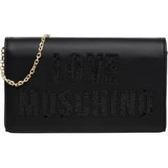 Love Moschino Sieviešu plecu soma Black, melna, melna