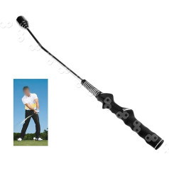 YINETTECH Golfschläger Golf Trainingshilfe für Aufwärmen/Training Golftrainer Trainer schwarz