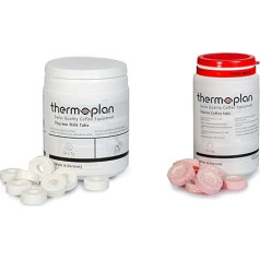 Thermoplan | Black & White 4 C Tab Set | Reinigungsset für drei Monate | 3 Dosen Thermo Milk Tabs + 3 Dosen Thermo Kaffee Tablets