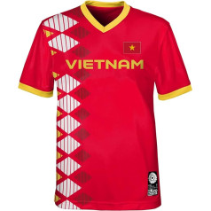 FIFA Unisex Official 2023 Women's Football World Cup Kids Team Shirt, Vietnam T-Shirt (Pack of 1)