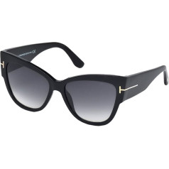 Tom Ford ANOUSHKA FT 0371 Black/Smoke Shaded 57/16/140 Sieviešu ādas brilles