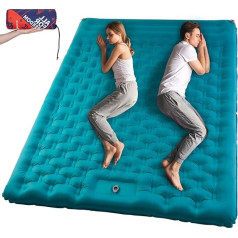 AKSOUL Sleeping Mat Camping Air Mattress Pašpiepūšams: Uzpūšamais matracis ar spilvenu Salokāms termiskais matracis telts pārgājieniem pludmalē, trekingam, pludmalē