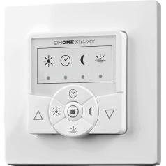 HOMEPILOT - Zeitschaltuhr classic smart | Rolladenschaltuhr mit Funk, steuerbar per Fernbedienung oder Premium-smart-Variante | Automatik, Smart-Home App, & Alexa via Gateway | 230 V Unterputz