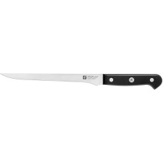 ZWILLING Gourmet filetēšanas nazis, 18 cm, nerūsējošais speciālais tērauds, ergonomisks plastmasas rokturis, melns, ražots Vācijā