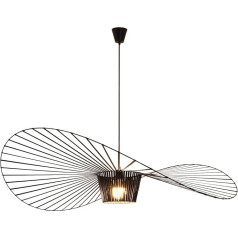 CHNB® Vertigo Lamp Black 170 cm Modern Vintage Pendant Light Piekarināmā lampa, kas piemērota ēdamgalda viesistabai Dzīvojamā istaba Guļamistaba Lustra Lampas (Diametrs 170 cm)