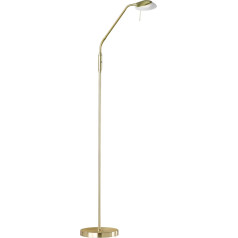 Fischer & Honsel stāvlampa Pool TW 1 x LED 5.0 Watt, matēta, misiņkrāsa, 3 līmeņu CCT, bezgalīgi regulējama, elastīga roka, 40076, 23 x 23 x 160 cm (garums x platums x augstums), 530 lm, 2700 K / 3350 K / 4000 K