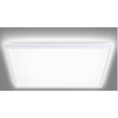 Navaris LED griestu gaisma ar fona apgaismojumu - Dimmable - 22 Watt - 42 x 42 x 2,8 cm - 4000 K - LED griestu apgaismojuma panelis Ultra Flat Square