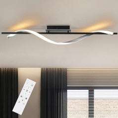 ZMH Griestu gaisma LED griestu gaisma Dzīvojamā istaba Moderns dizains Dzīvojamās istabas lampa 100 cm gara Dimmable ar tālvadības pulti 22 W Priekšnama lampa Griestu apgaismojums guļamistabai Virtuve Priekšnams Birojs Darba kabinets