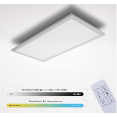 IMPTS LED paneļa griestu gaisma 60 x 30 cm Dimmable LED griestu gaisma ar tālvadības pulti 3000 K - 6500 K Warm White Natural White Cool White 30 W LED lampa birojam, guļamistabai, ēdamistabai, priekšnamam