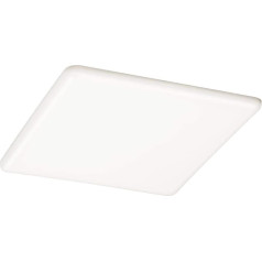 Paulmann Veluna VariFit 93066 LED iegremdējamā paneļa gaisma IP44 3 pakāpju dimmējama 215 x 215 mm kvadrātveida, ieskaitot 1 x 22 vatu griestu gaismu Satin Plastic 4000 K