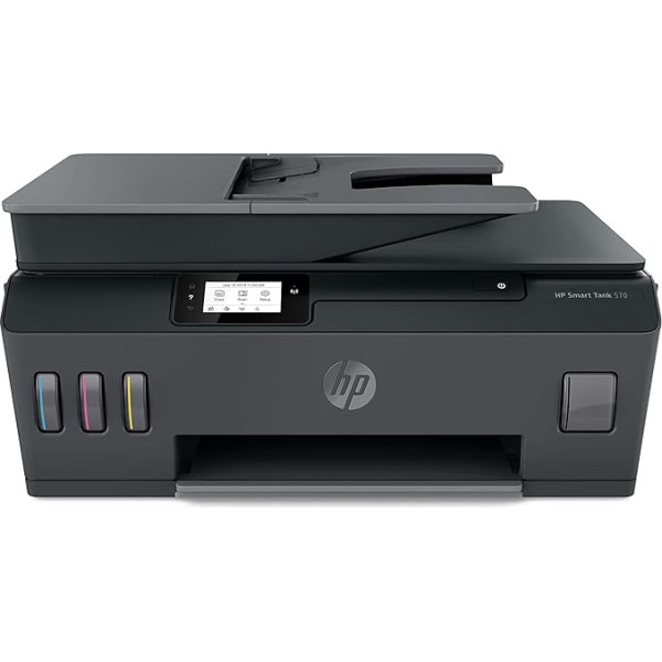 Многофункциональный принтер HP Smart Tank Plus 570 (принтер, сканер, копир, WiFi, AirPrint, 3-в-1, чернил хватает на 3 года печати)