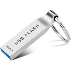 Roowike USB Stick 512GB - Speicherstick USB 3.0 Wasserdichter USB-Stick Lagerkapazität USB-Flash-Laufwerk 512GB mit Schlüsselring für Computer Tablet PC Laptop Auto Geräte Externe Datenspeicher