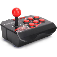 Arcade Fight Stick PC Game Joysticks, Wired Arcade Game Fighting Joystick Controller, Game Accessories for Switch/PC/PS3 Universal Fighting Joystick