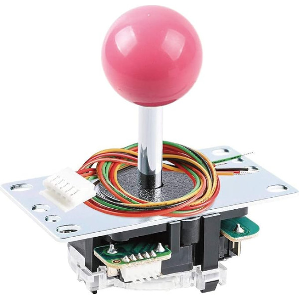 Sintron SANWA JLF-TP-8YT Arcade Joystick 4x ir 8x reguliuojamas Hori Fight Stick pakaitinis kabelis (suderinamas su Mad-Catz SF4 Tournament Joystick) Pink