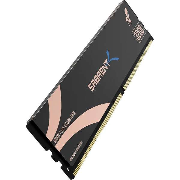 SABRENT Memory U-DIMM atmiņa DDR5 32GB 4800MHz atmiņas modulis galddatoriem un personālajiem datoriem (SB-DR5U-32G)