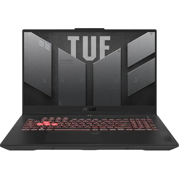 ASUS TUF TUF Gaming A17 klēpjdators, 17,3 collu FHD Anti-Glare IPS displejs, AMD Ryzen 5 7535HS, 16 GB RAM, 512 GB SSD, NVIDIA GeForce RTX 4050, Windows 11, QWERTZ tastatūra, Mecha Grey