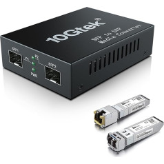 H!Fiber.com 10G Media Converter G0200-SFP (Kit #33), with a SFP+ -T 30m and a SFP+ LR 10km SMF, 5V-1A.