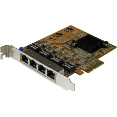 StarTech 4 portu PCI Express gigabitu tīkla adaptera karte