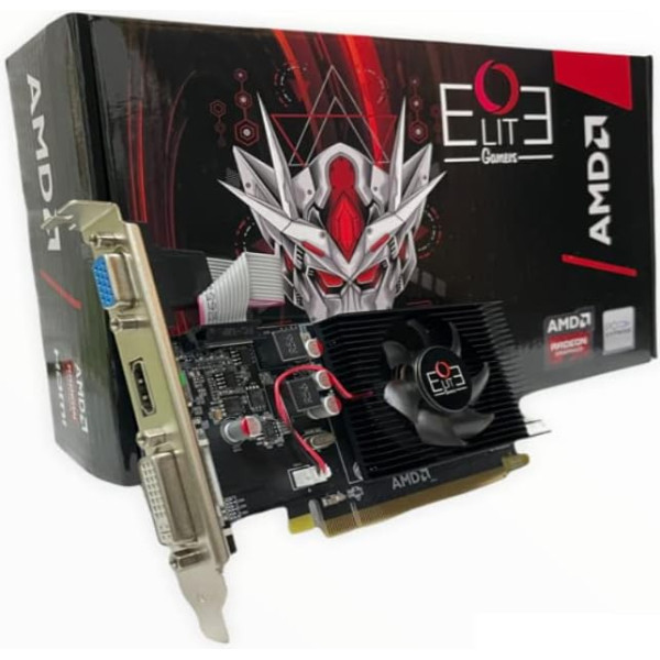 OUTLET COMPUTER AMD RADEON HD 7450 2GB GDDR3, zema profila grafiskā karte kompaktiem HTPC un zema profila datoriem ar ventilatoru, iekļauts papildu I/O stiprinājums