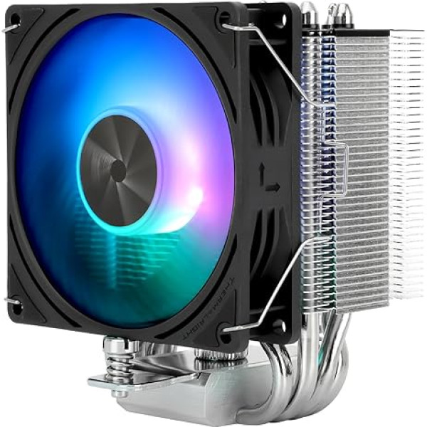 Thermalright Assassin X 90 SE ARGB CPU gaisa dzesētājs ar 4 x 6 mm siltuma caurulēm, 92 mm TL-P12-S PWM ventilatora CPU dzesētājs, AGHP 4. tehnoloģija, AMD:AM4 AM5/Intel 1700/1150/1151/1200, PC Mini Tower dzesētājs