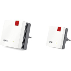 AVM FRITZ!Repeater 1200 AX International, Wi-Fi 6 Mesh Repeater, до 2 400 Мбит/с (5 ГГц) и до 600 Мбит/с (2,4 ГГц), точка доступа WLAN, WPS, международная версия