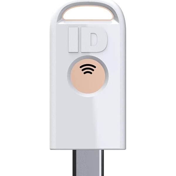 Identiv FIDO2 FIDO2 NFC+ drošības atslēga USB-C žetons pieslēgšanai - divu faktoru autentifikācija (FIDO, FIDO2, U2F, PIV, TOTP, HOTP, WebAuth) - 905602