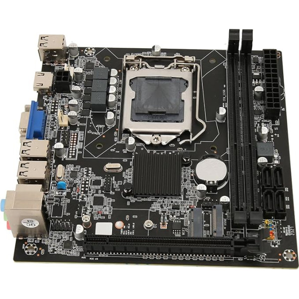 Topiky ITX H61 V301 Desktop Motherboard, LGA1155 ITX Mining Motherboard, M.2 NVMe, 4X SATA 2.0, M.2 WiFi NGFF Protocol 2230, PCIE 2.0 X16, Realtek 8106E 100M Network Card