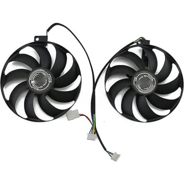 SISS Grafiskās kartes ventilators T129215SU priekš ASUS RTX 2060 Super 2070 2080 2080super DUAL EVO Advanced Graphics Card Fan Videokartes dzesēšanas ventilators